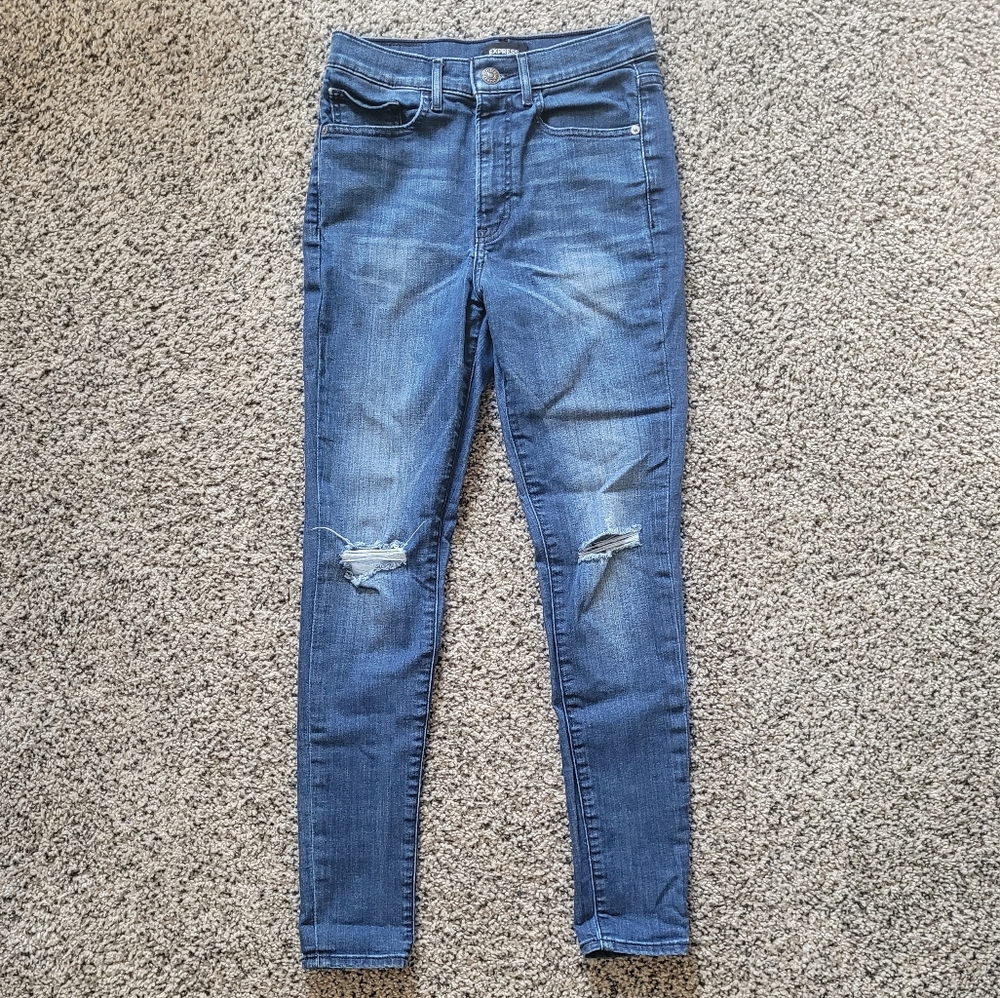 Express High Rise Skinny Jeans